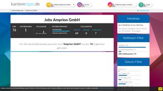 
                            9. Jobs und Stellenangebote Amprion GmbH - karrieretipps.de