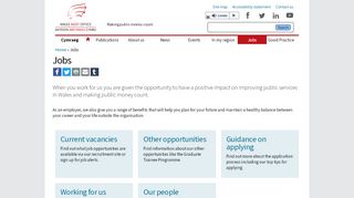 
                            8. Jobs | Wales Audit Office