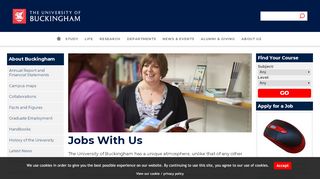 
                            8. Jobs With Us | University of Buckingham - The University of Buckingham