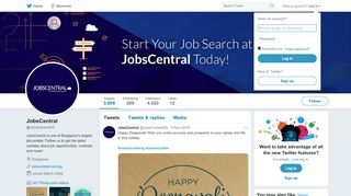 
                            5. JobsCentral (@JobsCentralSG) | Twitter