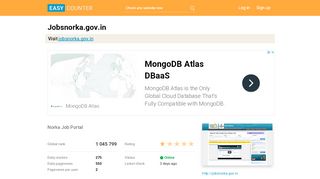 
                            5. Jobsnorka.gov.in: Norka Job Portal - Easy Counter