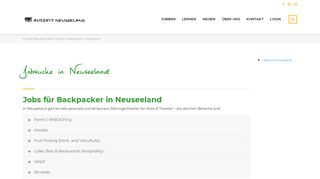 
                            2. Jobsuche – Auszeit Neuseeland