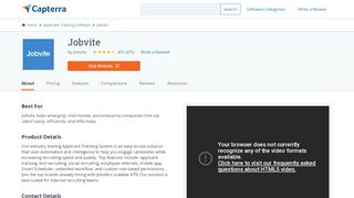 
                            9. Jobvite Reviews and Pricing - 2019 - Capterra