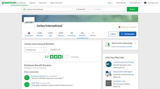 
                            2. Jockey International Employee Benefits and Perks | Glassdoor