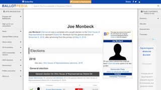 
                            2. Joe Monbeck - Ballotpedia