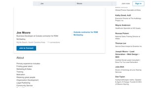 
                            9. Joe Moore - Business Developer - Outside contractor for RSM ...