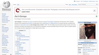 
                            9. Joe's Garage - Wikipedia