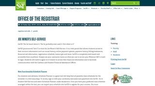 
                            1. Joe'SS Info – Office of the Registrar | Missouri S&T