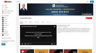 
                            5. JoeVerdeTraining - YouTube