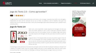 
                            8. Jogo do Texto 2.0 - Como aproveitar? - Conquista Perfeita