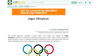 
                            5. Jogos Olímpicos (Olimpíadas) - Espores - InfoEscola