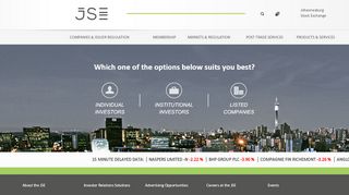 
                            1. Johannesburg Stock Exchange - JSE