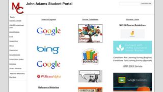
                            5. John Adams Student Portal - Google Sites