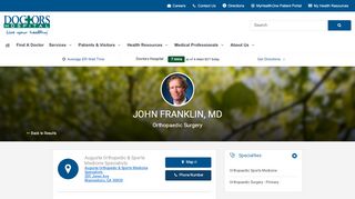 
                            8. John Franklin MD - Find a Doctor | Doctors Hospital