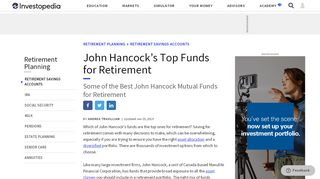 
                            4. John Hancock’s Top Funds for Retirement - Investopedia