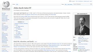 
                            9. John Jacob Astor IV - Wikipedia