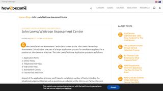 
                            5. John Lewis/Waitrose Assessment Centre - How 2 Become