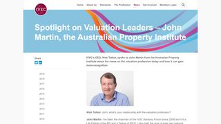 
                            7. John Martin, the Australian Property Institute - IVSC