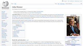 
                            4. John Warner - Wikipedia