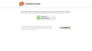 
                            9. Johnny Rockets - Nutrition Portal