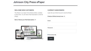 
                            6. Johnson City Press: ePaper Login