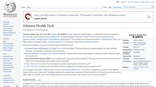 
                            5. Johnson Health Tech - Wikipedia