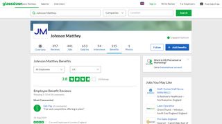 
                            6. Johnson Matthey Employee Benefits and Perks | Glassdoor.co.uk