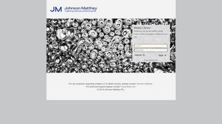 
                            1. Johnson Matthey : Login