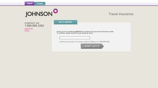 
                            2. Johnson MEDOC Travel Insurance