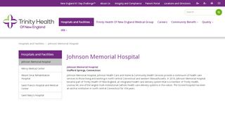 
                            8. Johnson Memorial Hospital - Trinity Health Of New England