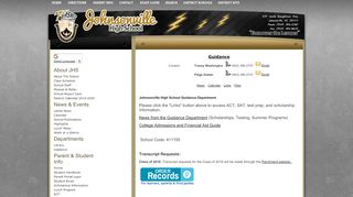 
                            9. Johnsonville High School: Guidance