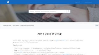 
                            2. Join a Class or Group – Edmodo Help Center