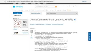 
                            8. Join a Domain with an Unattend.xml File