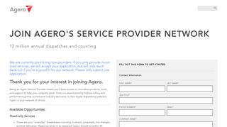 
                            3. Join Agero's Network