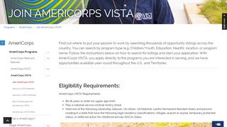 
                            8. Join AmeriCorps VISTA | Corporation for National and Community ...