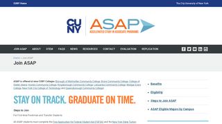 
                            5. Join ASAP – CUNY ASAP - The City University of New York