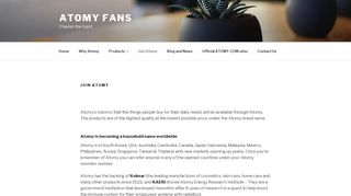 
                            8. Join Atomy - Atomy Fans