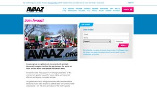 
                            4. Join Avaaz! - Avaaz