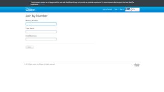 
                            2. Join by Number - Cisco Webex - CMS.gov