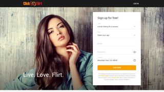 
                            2. Join Clickandflirt.com – an online dating site for US local singles