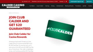 
                            4. Join Club Calder & Win up to $1,000 | Promotions | Calder Casino