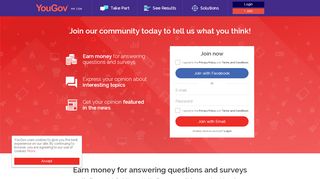 
                            4. Join Community - YouGov