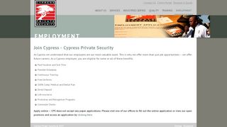 
                            3. Join Cypress - Cypress Private Security