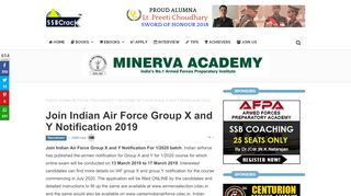 
                            6. Join Indian Air Force Group X and Y Notification 2019