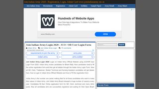 
                            8. Join Indian Army Login 2020 - JCO / OR User …
