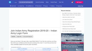 
                            3. Join Indian Army Online Registration 2019 - Army …