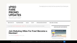 
                            3. Join Mabuhay Miles For Free! Become a Member ...