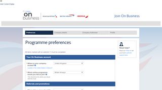 
                            9. Join On Business - British Airways