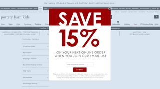 
                            1. Join Our Email List | Pottery Barn Kids