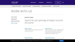 
                            4. Join Our Team - Kaplan